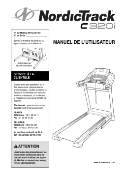 NordicTrack C 320i - NETL12915.0 Manuel utilisateur