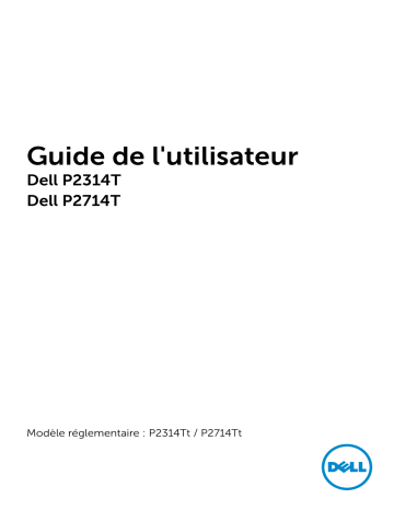 Dell P2314T electronics accessory Manuel utilisateur | Fixfr