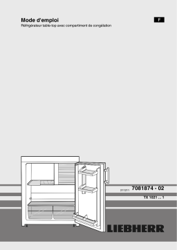 Liebherr TX 1021 COMFORT Manuel utilisateur