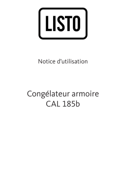 Listo CAL125-55B1 Manuel utilisateur