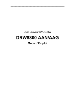 AOpen DRW8800AAN AAG Manuel utilisateur