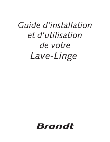 Manuel du propriétaire | Brandt WSA7CTM Manuel utilisateur | Fixfr