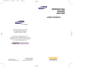 Mode d'emploi | Samsung SGH-N300 Manuel utilisateur | Fixfr