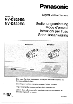 Panasonic NV DS29 EG Operating instrustions