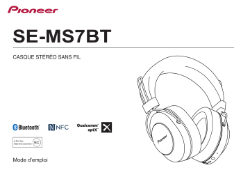 Manuel du propriétaire | Pioneer SE-MS7BT Casque Manuel utilisateur | Fixfr