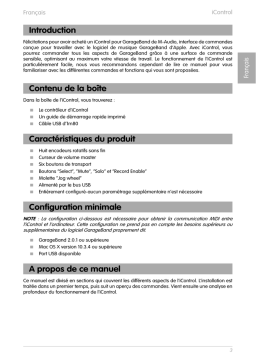 M-Audio iControl : Chat IA et téléchargement PDF