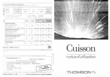 Manuel du propriétaire | sauter T501CK Manuel utilisateur | Fixfr