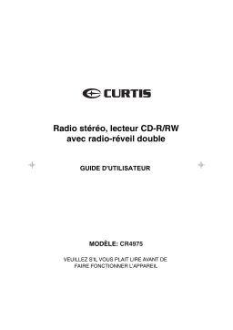 Curtis CR4975 Manuel utilisateur