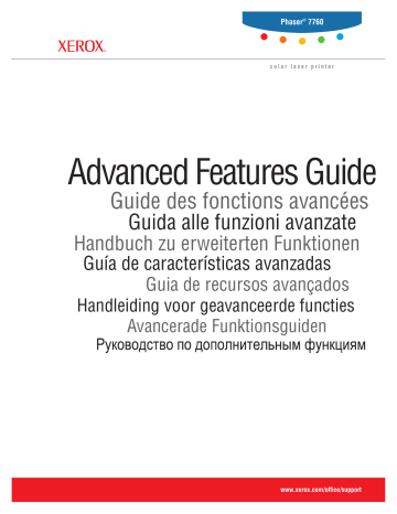Manuel du propriétaire | Xerox PHASER 7760 Manuel utilisateur | Fixfr
