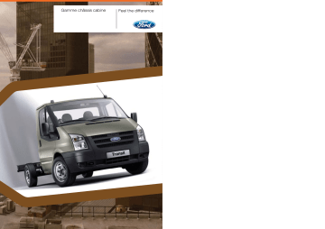 Manuel du propriétaire | Ford TRANSIT CHASSIS-CABINE Manuel utilisateur | Fixfr