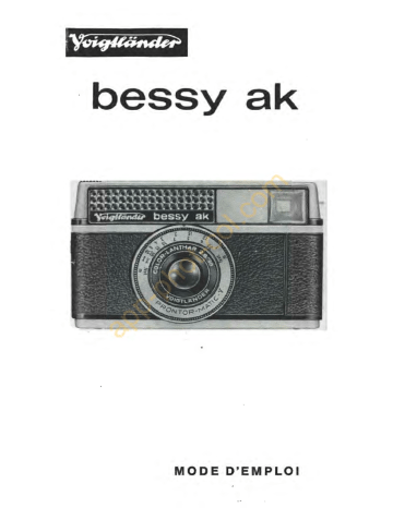 Mode d'emploi | VOIGTLANDER Bessy AK Manuel utilisateur | Fixfr