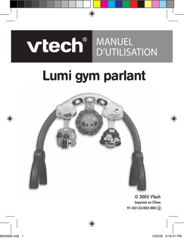 Manuel du propriétaire | VTech LUMI GYM PARLANT Manuel utilisateur | Fixfr