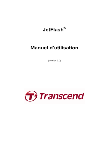 Manuel du propriétaire | Transcend JETFLASH V30 Manuel utilisateur | Fixfr