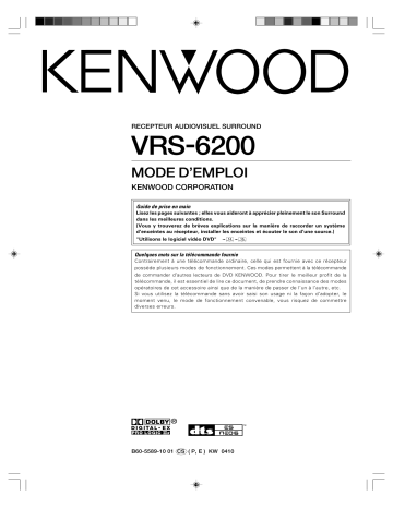Manuel du propriétaire | Kenwood VRS-6200 Manuel utilisateur | Fixfr