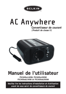 Belkin AC ANYWHERE 300W #F5C400EB300W Manuel utilisateur