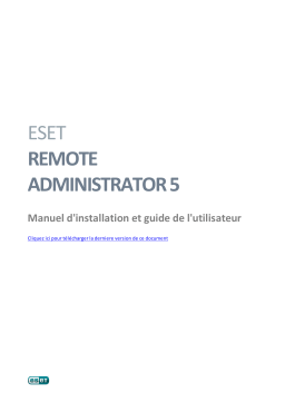 ESET Remote Administrator 5.3 Manuel utilisateur