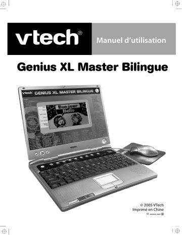 Manuel du propriétaire | VTech GENIUS XL MASTER BILINGUE Manuel utilisateur | Fixfr