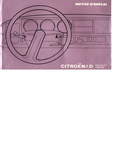 CITROEN DS Manuel du propriétaire | Fixfr