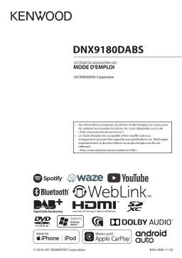 Kenwood DNX 9180 DABS Mode d'emploi