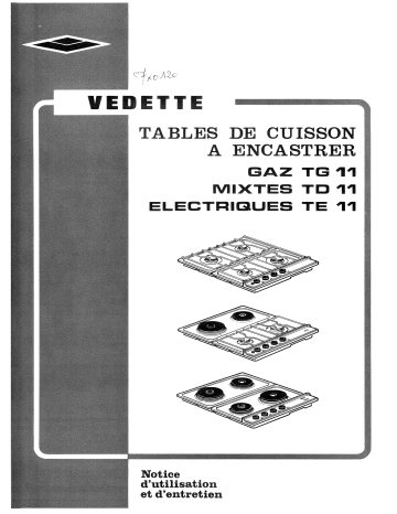 TG11 | TE11 | Manuel du propriétaire | Vedette TD11 Manuel utilisateur | Fixfr