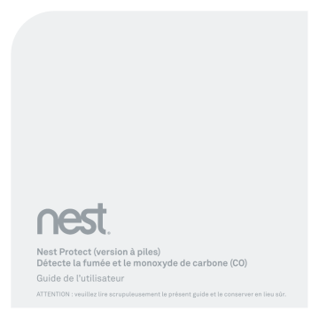 Manuel du propriétaire | Nest Protect Battery Manuel utilisateur | Fixfr