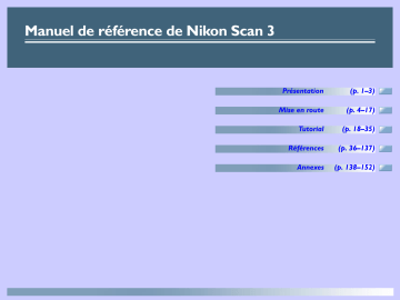 Manuel du propriétaire | Nikon SCAN Manuel utilisateur | Fixfr