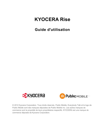 Rise public mobile | KYOCERA C5156 public mobile Mode d'emploi | Fixfr