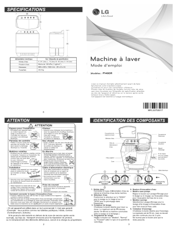 LG P1480R Manuel du propriétaire | Fixfr