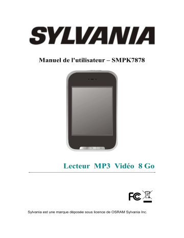 Mode d'emploi | Sylvania SMPK 7878 Manuel utilisateur | Fixfr