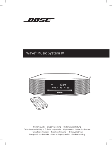 Manuel du propriétaire | Bose WAVE MUSIC SYSTEM IV Manuel utilisateur | Fixfr