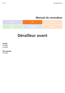 Shimano FD-M4000 Dérailleur avant Manuel utilisateur