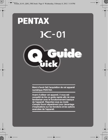 Mode d'emploi | Pentax Série K-01 Manuel utilisateur | Fixfr