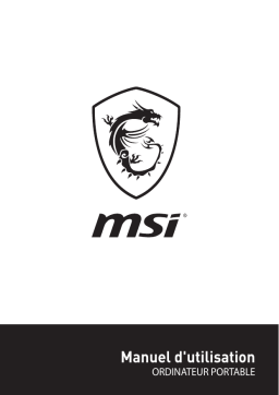 MSI GS63VR STEALTH PRO (7th Gen) (GEFORCE GTX 1060) notebook Manuel utilisateur