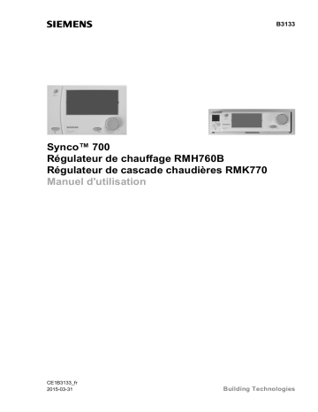 Manuel du propriétaire | Siemens RMK770 Manuel utilisateur | Fixfr