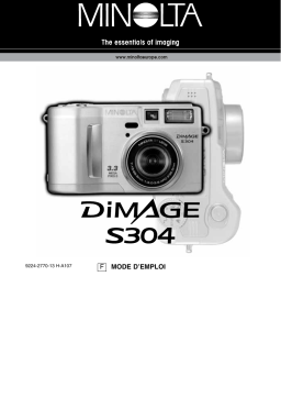 KONICA DiMAGE S304 Mode d'emploi