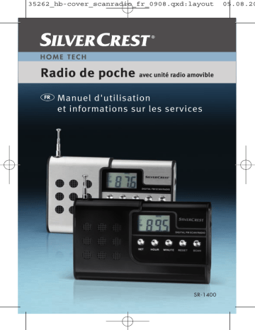 Manuel du propriétaire | Silvercrest SR-1400 Manuel utilisateur | Fixfr