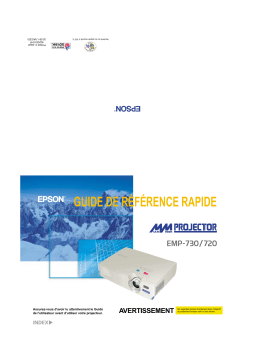 Epson EMP-730 Manuel utilisateur