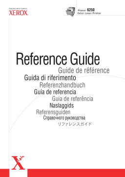 Xerox 6250 Phaser Mode d'emploi