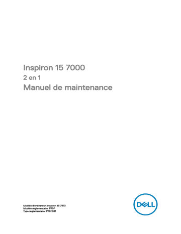 Dell Inspiron 7573 2-in-1 laptop Manuel utilisateur | Fixfr