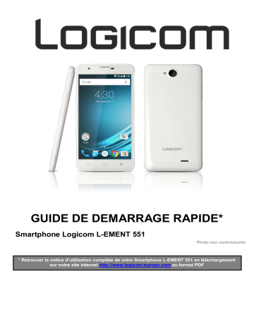 Guide de démarrage rapide | Logicom L-Ement 551 Manuel utilisateur | Fixfr