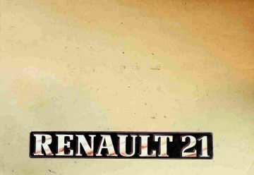 Renault 21 Manuel du propriétaire | Fixfr