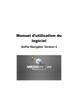 Medion GoPal Navigator v5 Manuel utilisateur