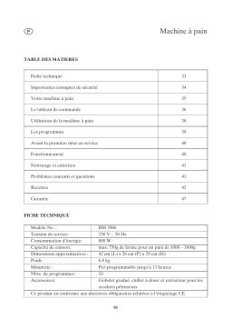 SEVERIN BM 3986 Manuel utilisateur