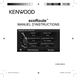 Kenwood DDX8054BT Manuel utilisateur