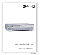 Daewoo DVD RECORDER VCR3200 Manuel utilisateur