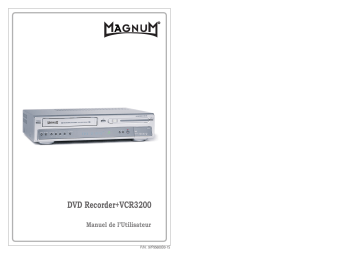 Manuel du propriétaire | Daewoo DVD RECORDER VCR3200 Manuel utilisateur | Fixfr
