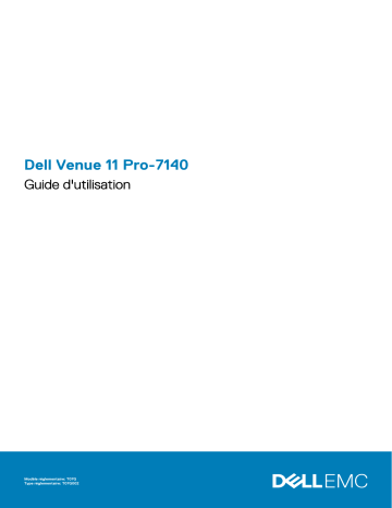 Dell Venue 7140 Pro tablet Manuel utilisateur | Fixfr