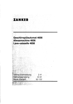 ZANKER GSA4656B Manuel utilisateur