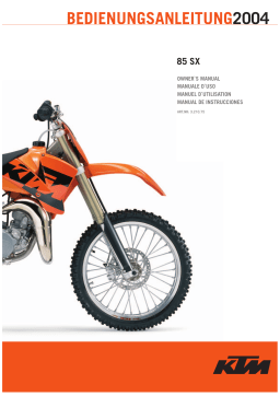 KTM 85 SX Manuel utilisateur