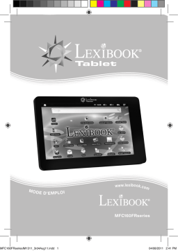 Lexibook Tablet MFC160FR Manuel utilisateur